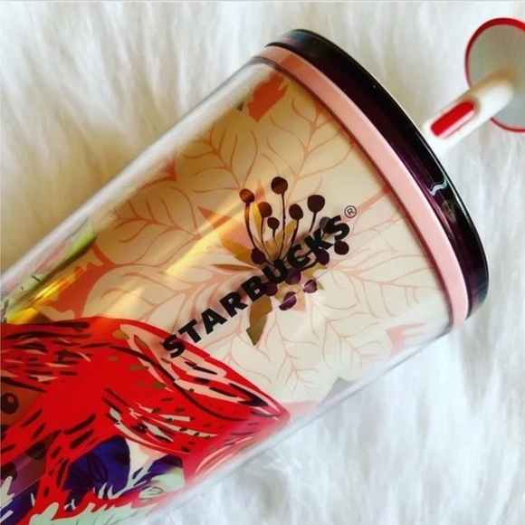 Starbucks Venti 2022 Enchanted Forest Tumbler With Silicon Mushroom Straw Top - Picture 5 of 5